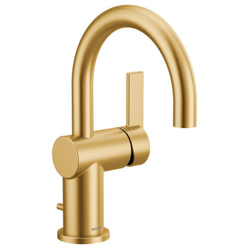 Moen 6221 Cia 1.2 GPM 1 Hole Bathroom Faucet - Brushed Gold