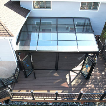 Custom Four-Season Sunroom with Wide-Opening Bi-Fold Doors – Ridgefield, NJ