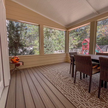 Trex Deck Build, Shed Roof Porch Install, and Door Replacement in Alpharetta, GA