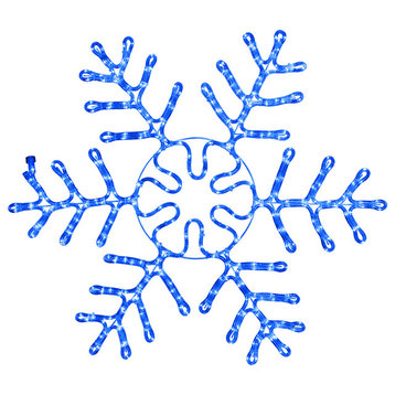 48" Blue LED Ice Snowflake