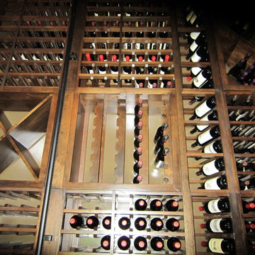 French Style Racking Cubes New Orleans Wine Cellar Construction Project