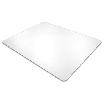 Floortex Valuemat Plus 48x53" Plastic Chair Mat for Low Pile Carpets in Clear