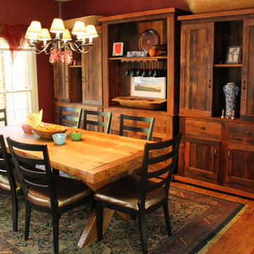 Table and 3-piece Hutch Set