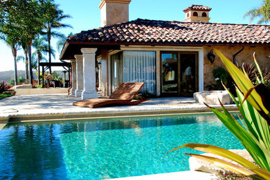 Pool - mediterranean pool idea in Santa Barbara