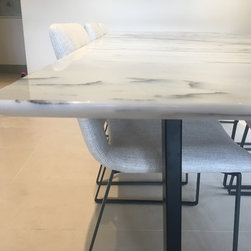 Alexa New York Marble Table - Dining Tables