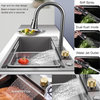 Bronstarz 31.5 INCH Stainles Steel Kitchen Sink w Pull Down Faucet Set Gun Gray