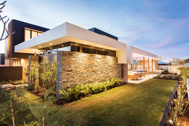 Design ideas for a contemporary home design in Brisbane.