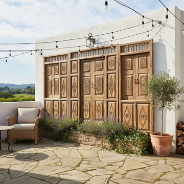 The Grounded Farmhouse: Hand-Painted Doors & Vintage Beauty