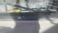 Sliding door leaking at bottom sill