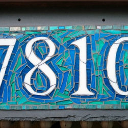 Nutmeg Designs - Blue Green House Numbers - House Numbers