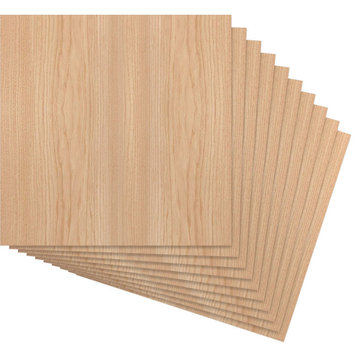 15 .75"Wx15 .75"Hx.375"T Wood Hobby Boards, Hickory, 10-Pack