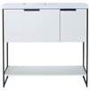 BNK 36" Freestanding Bathroom Vanity With Soft Close Door and Drawer, 36x18, White Straight Grain