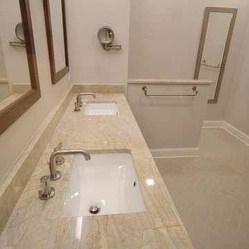 Malvern Master Bath Remodel with Large Barrier Free Shower