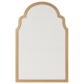 Holbrook Arch Framed Pinboard, Gold 24x36