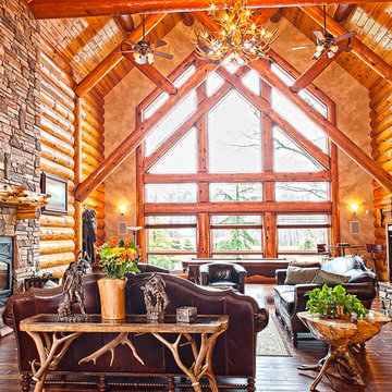 Freehold, NJ Project by Wisconsin Log Homes - www.wisconsinloghomes.com