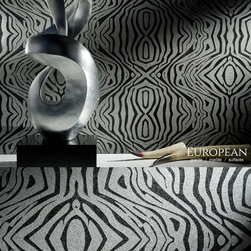 Natura Impala Blue Zebra Negativo - Home Decor