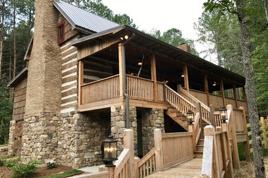 Inspiration for a rustic exterior home remodel in Other