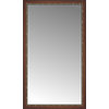46"x79" Custom Framed Mirror, Ornate Brown