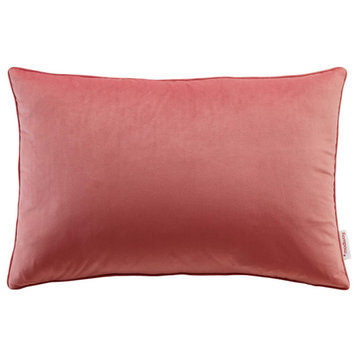 Enhance 24" Lumbar Performance Velvet Throw Pillow, Blossom