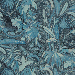 Lioness in Indigo - Fabric