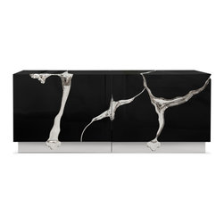 LAPIAZ BLACK SILVER Sideboard - Accent Chests And Cabinets