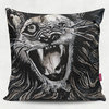 16"x16" Double Sided Pillow, "WAL Lion" by Willy Nicholas