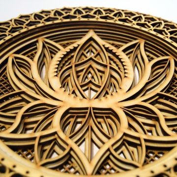 Lotus Flower Mandala, Colored Mandala, Nice Wooden Wall Hanging 7