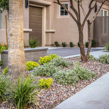 "Modern Front Yard — Stylish Entry Transformation