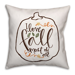 I Love Fall Most of All Pillow - Products