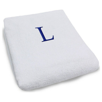 Monogrammed Beach Pool Chair Towel Slip Cover, L