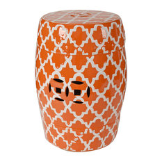 Оранжевый табурет из керамики  ARTEVALUCE