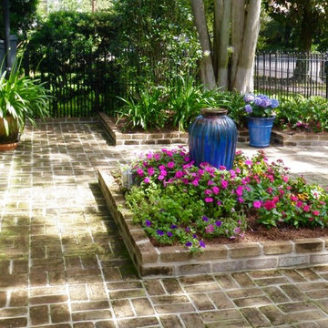 Antique brick courtyards