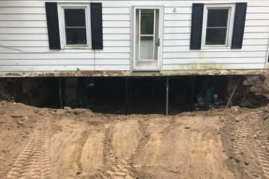 Failing foundation wall replacement