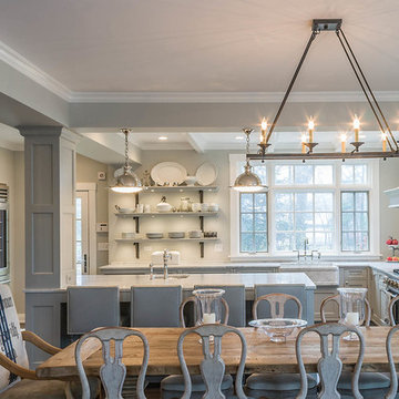 Currey and Company Houndslow 8 Light Island inSatin Black