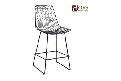 Wire frame betoria bertoia bar stool