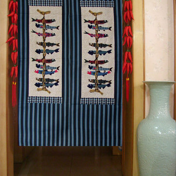 Noren Iwashi Fish Japanese Doorway Curtain