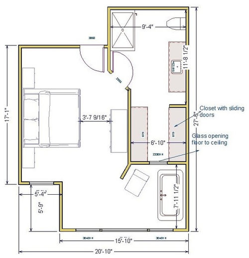 Builder Designer Needs Opinions On Layout For Master Bed Ensuite