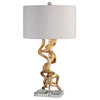 Uttermost Twisted Vines Table Lamp, Gold