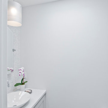 Hermosa Beach Minimalist Powder Room Transformation