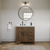 The Oswald Bathroom Vanity, Almond Latte, 36", Single Sink, Freestanding