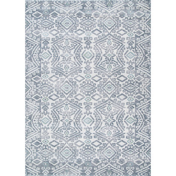 Couristan Everest Bohemia Area Rug, Greystone-Lime, 2'x3'7"