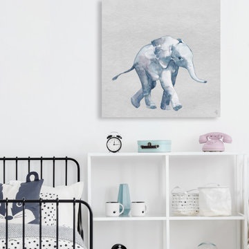 "Quiet Elephant II" Painting Print on Wrapped Canvas