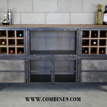 Liquor Cabinet/Bar Modern/Industrial. Reclaimed Wood.  Custom