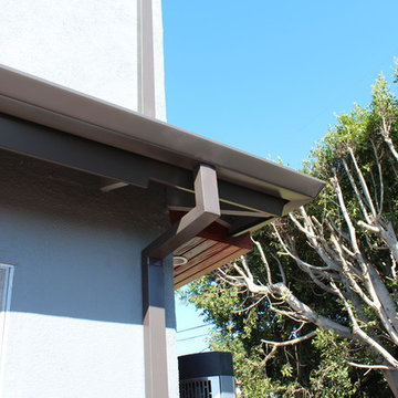 Fascia Wrap, Seamless Angle Faced Gutters,Box Downspouts,Los Angeles