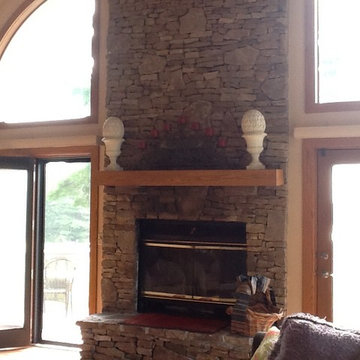 Stone Fireplace