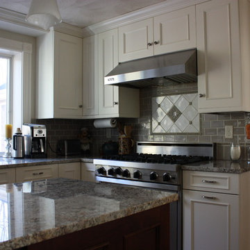 Linen White Painted Kitchen Cabinets