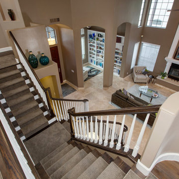 Third Avenue Staircase and Fireplace Remodel
