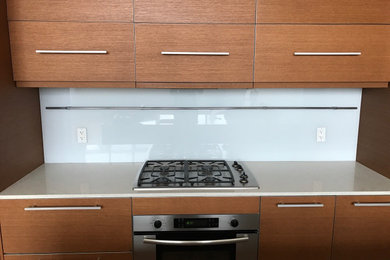 Example of a small kitchen design in New York