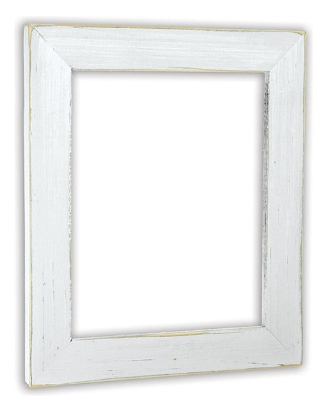 Vintage White Picture Frame Solid Wood Beach Style Vintage White Picture Frame Solid Wood