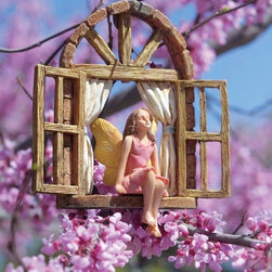 Stargazer Fairy Garden Ornament - Garden Statues And Yard Art